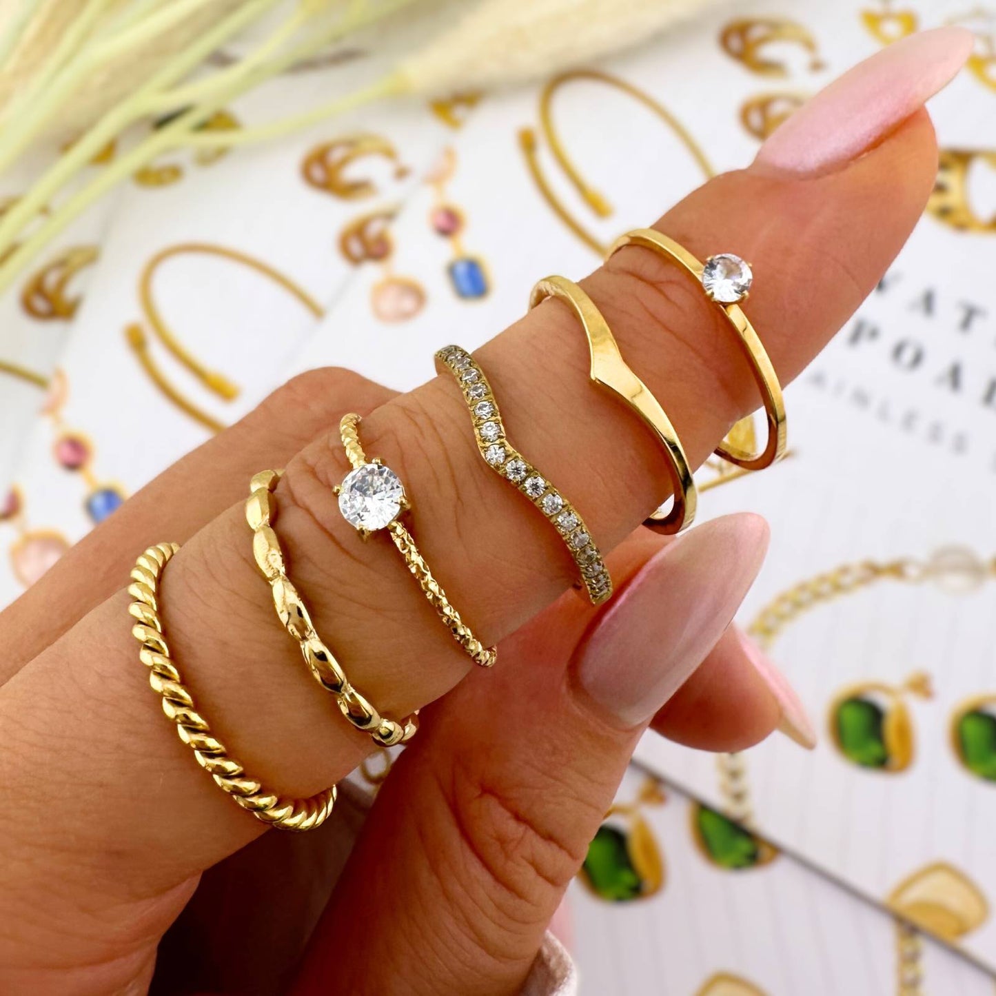 Dainty V-Shaped Stackable Ring