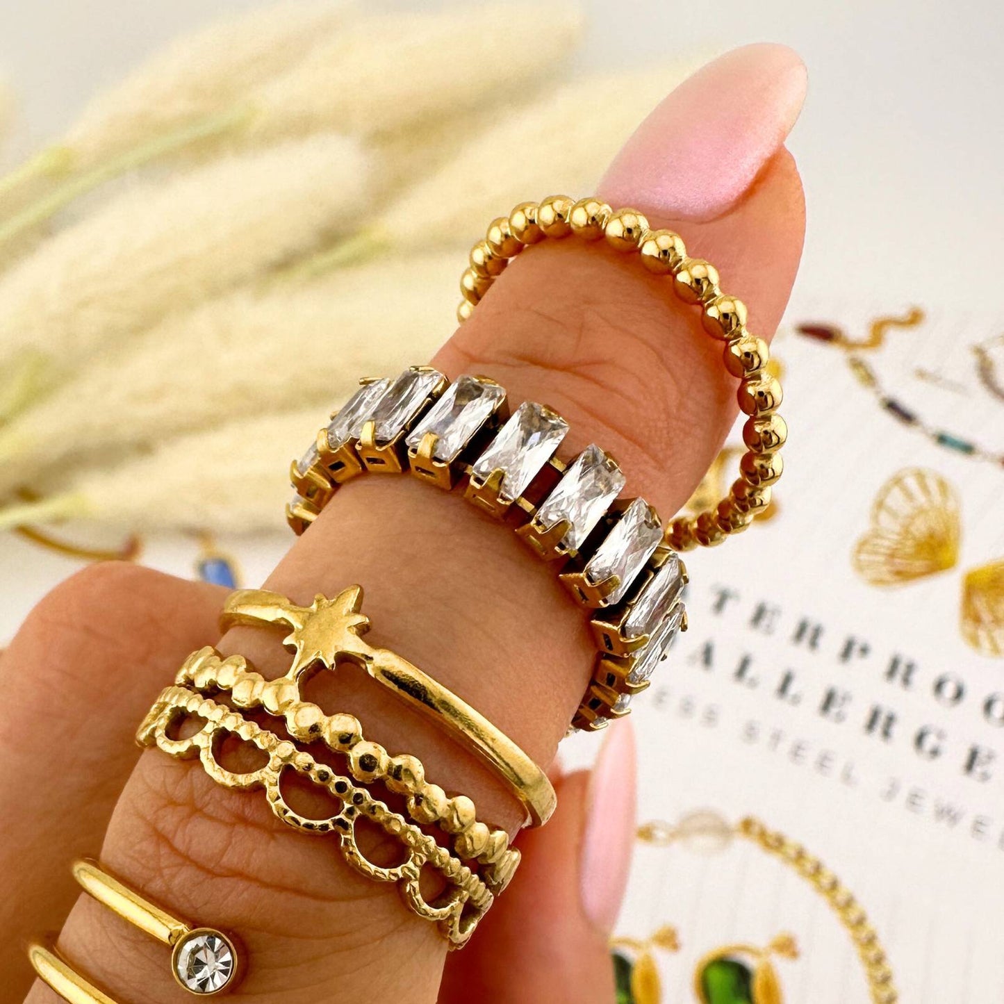 Baguette Cut Finger Ring