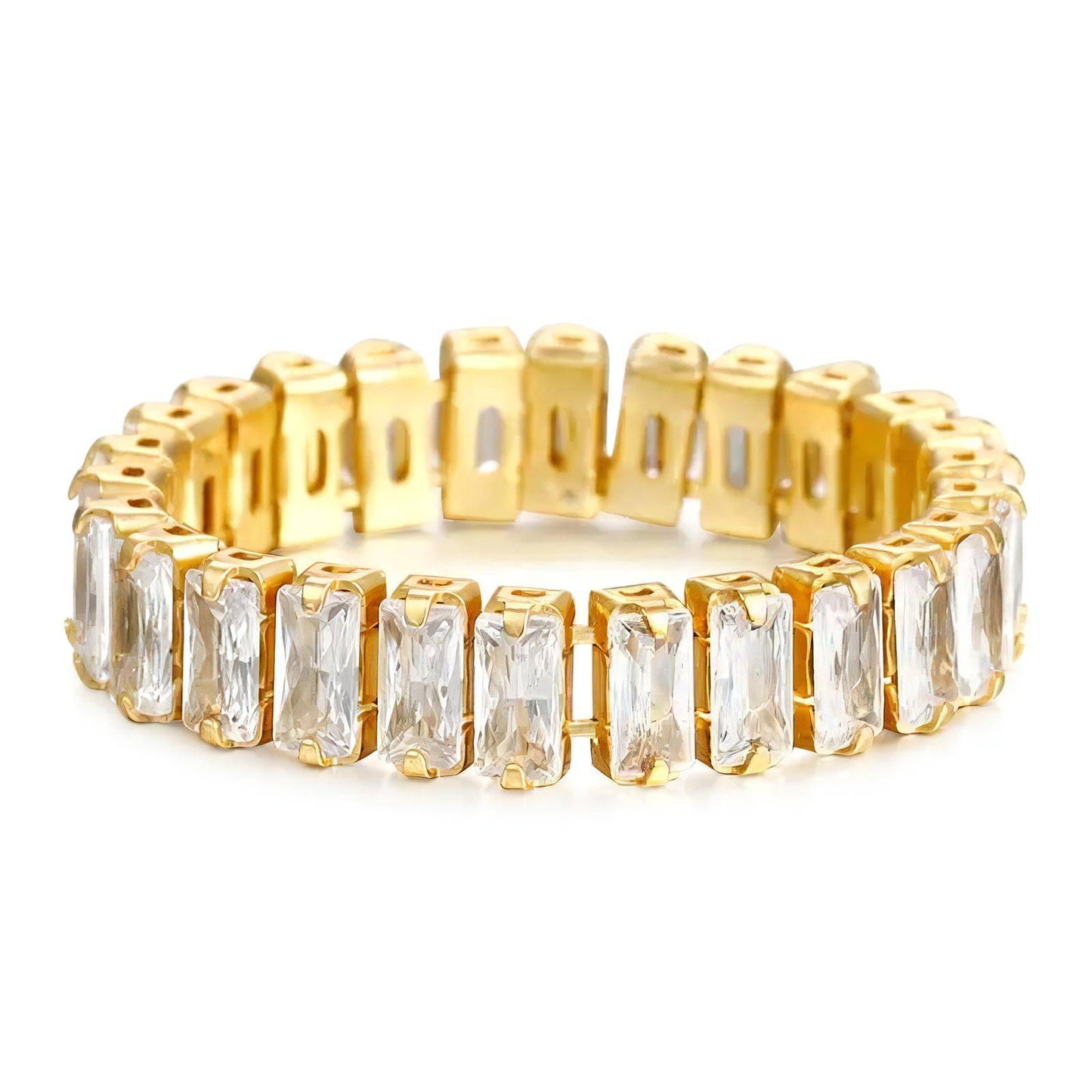 Elegant Baguette Cut Finger Ring