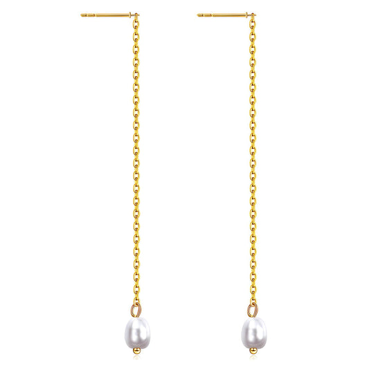 Baroque Pearl Dangling Earrings